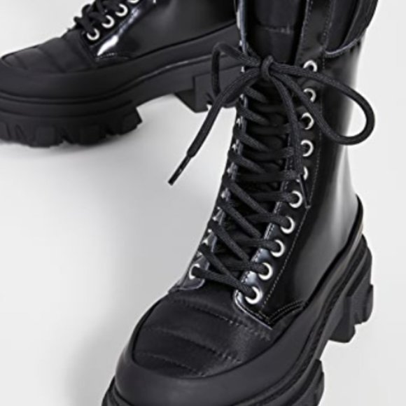 Track Sole Combat Boots - Picture 2 of 4